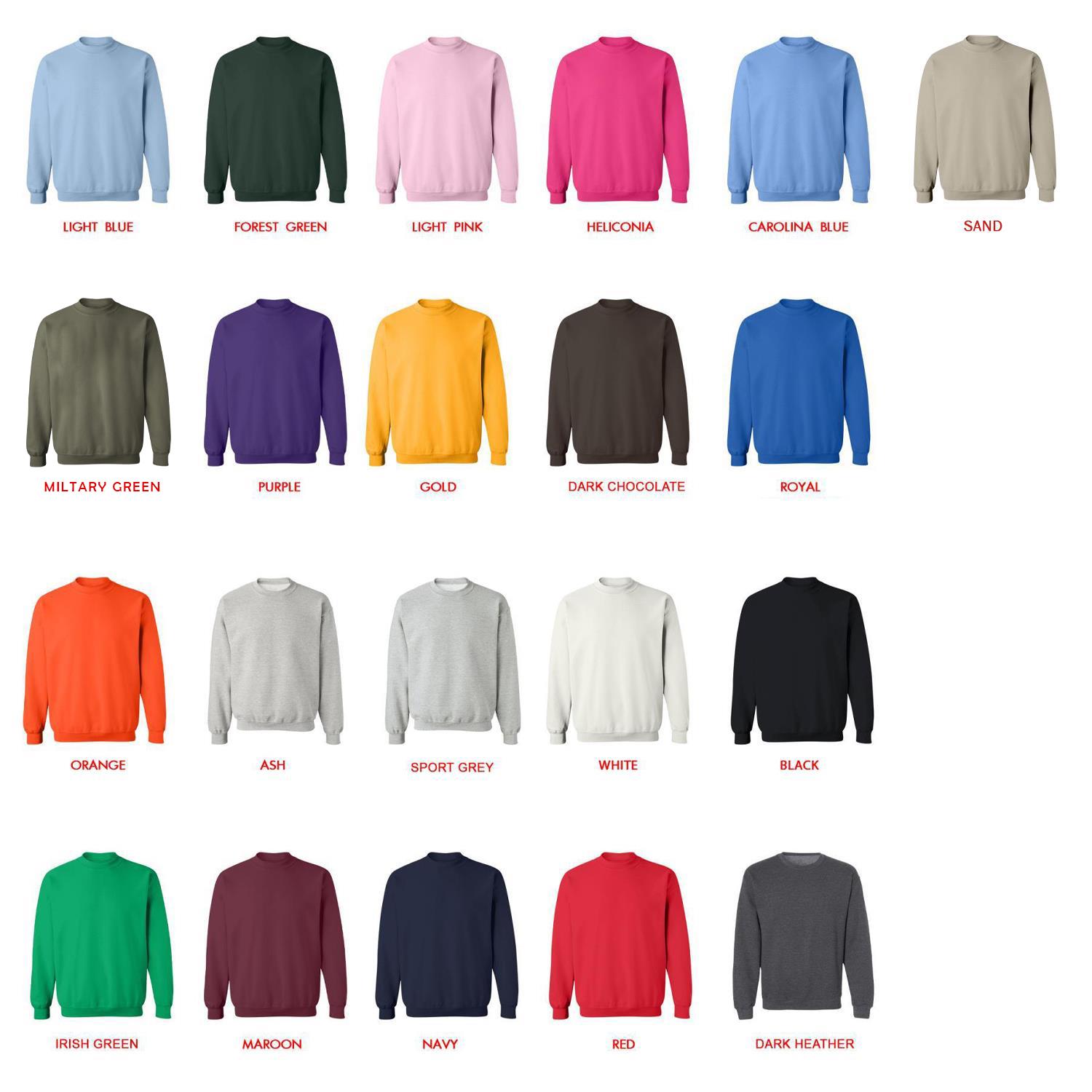 sweatshirt color chart - Yeat UK Merch