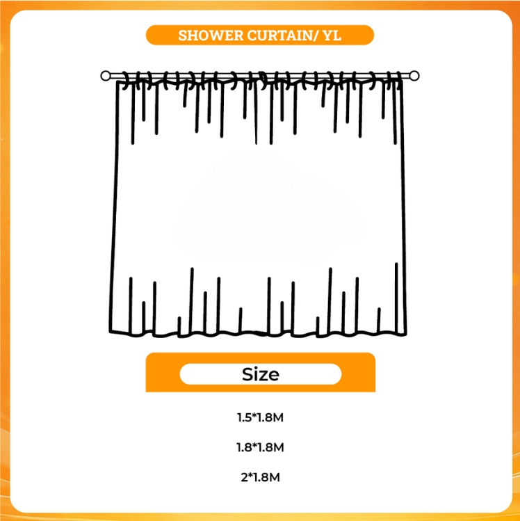 3D shower curtain - Yeat UK Merch