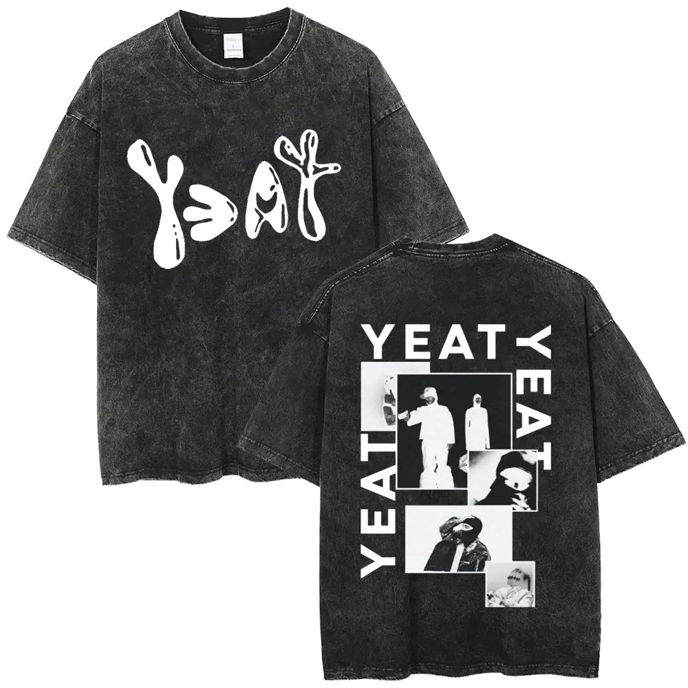 Yeat Gothic Portrait Mineral Wash T-Shirt