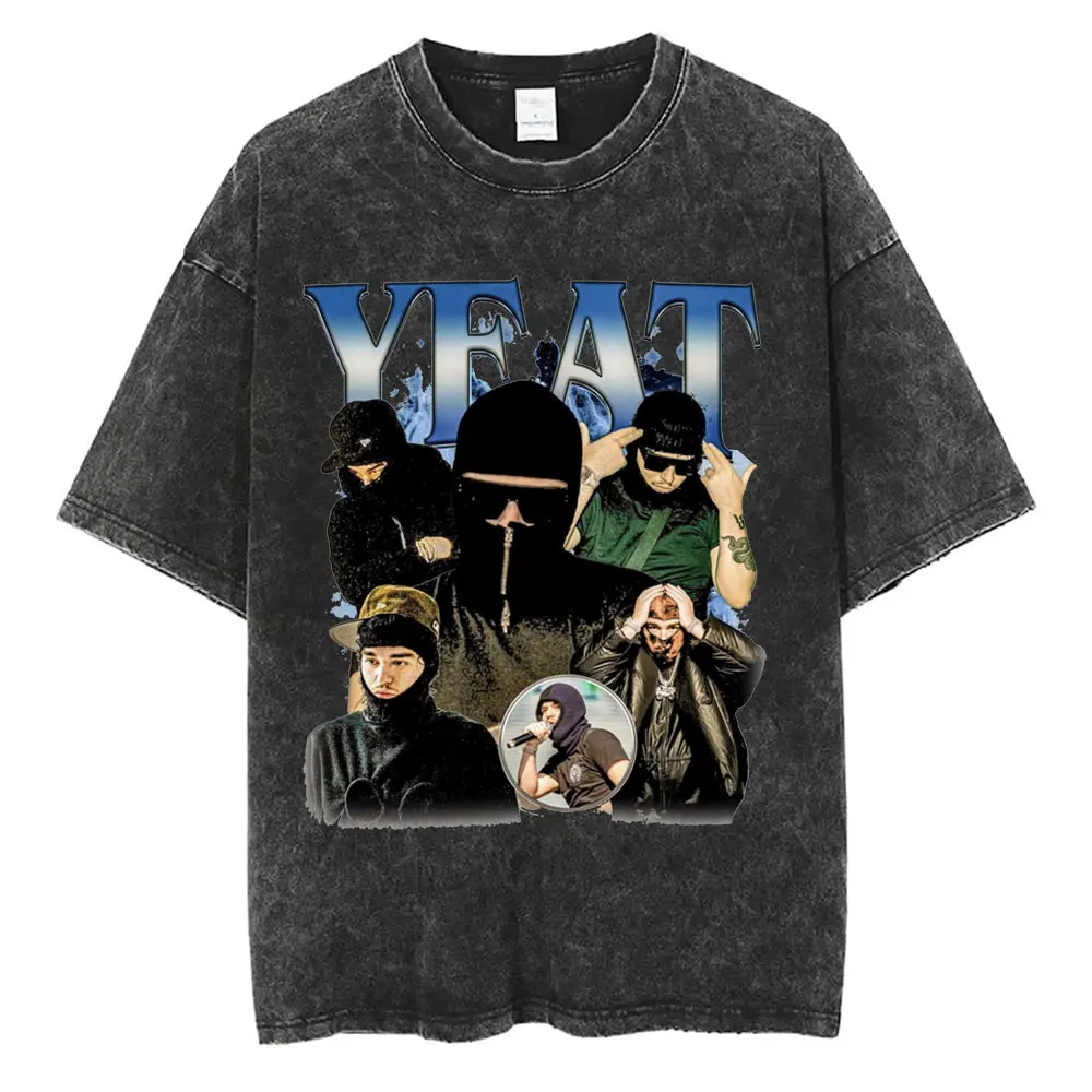 Rapper Yeat Signature Graphic Mineral Wash T-Shirt