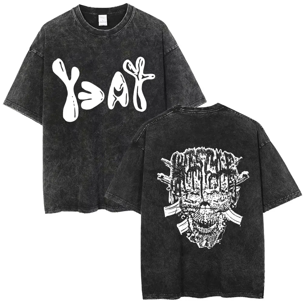 Rapper Yeat Abstract Illustration Mineral Wash T-Shirt