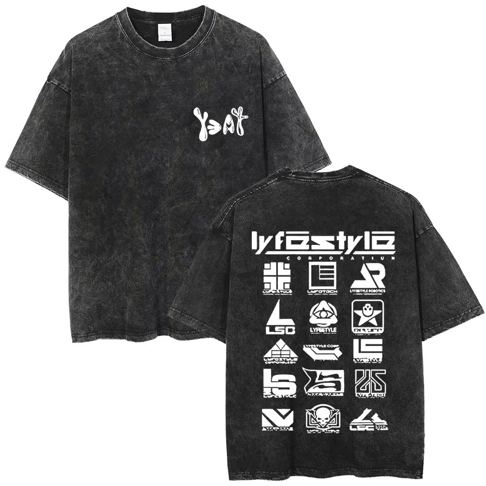 Yeat Lyfestyle Sketch Mineral Wash T-Shirt