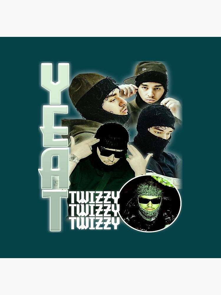 Twizzy Yeat Rapper Throw Pillow - Image 2