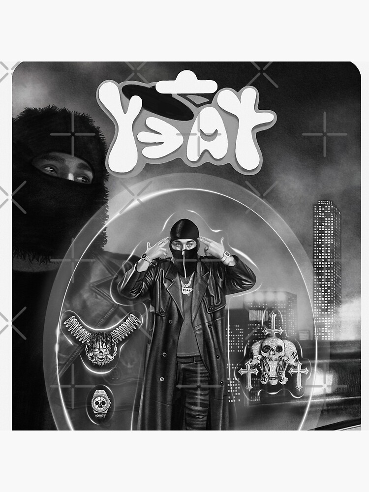 Yeat Rapper Gothic Throw Pillow - Image 2