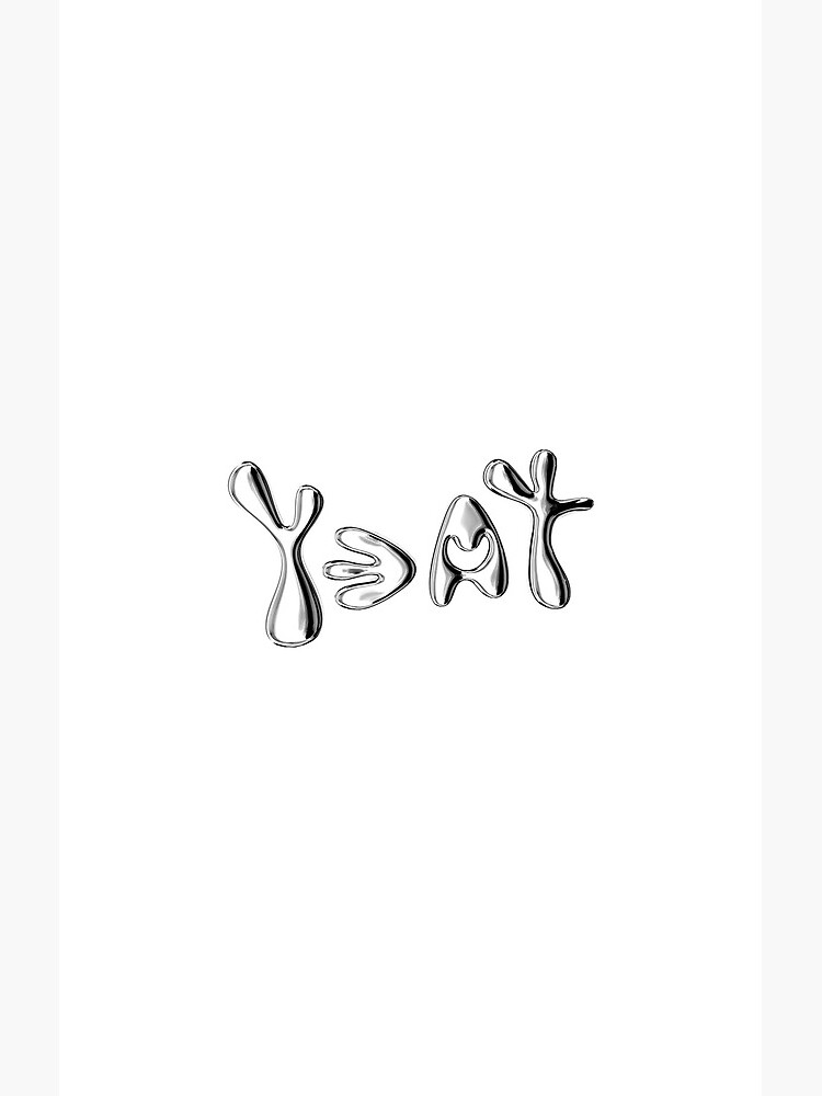 Yeat Metallic Text Shower Curtain - Image 2