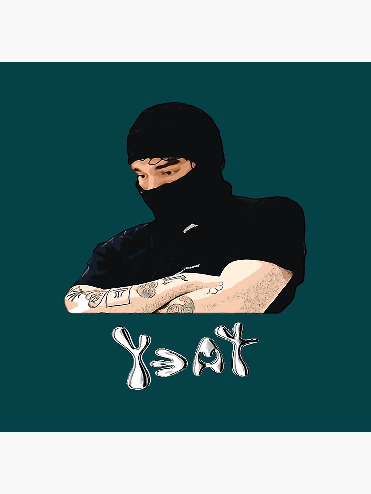 Yeat Illustration With Text Tapestry - Image 2