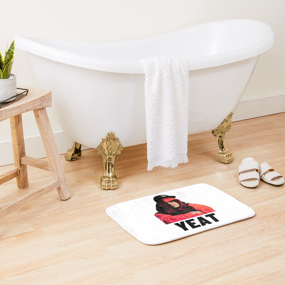 Yeat Rapper Silhouette Bath Mat - Image 2