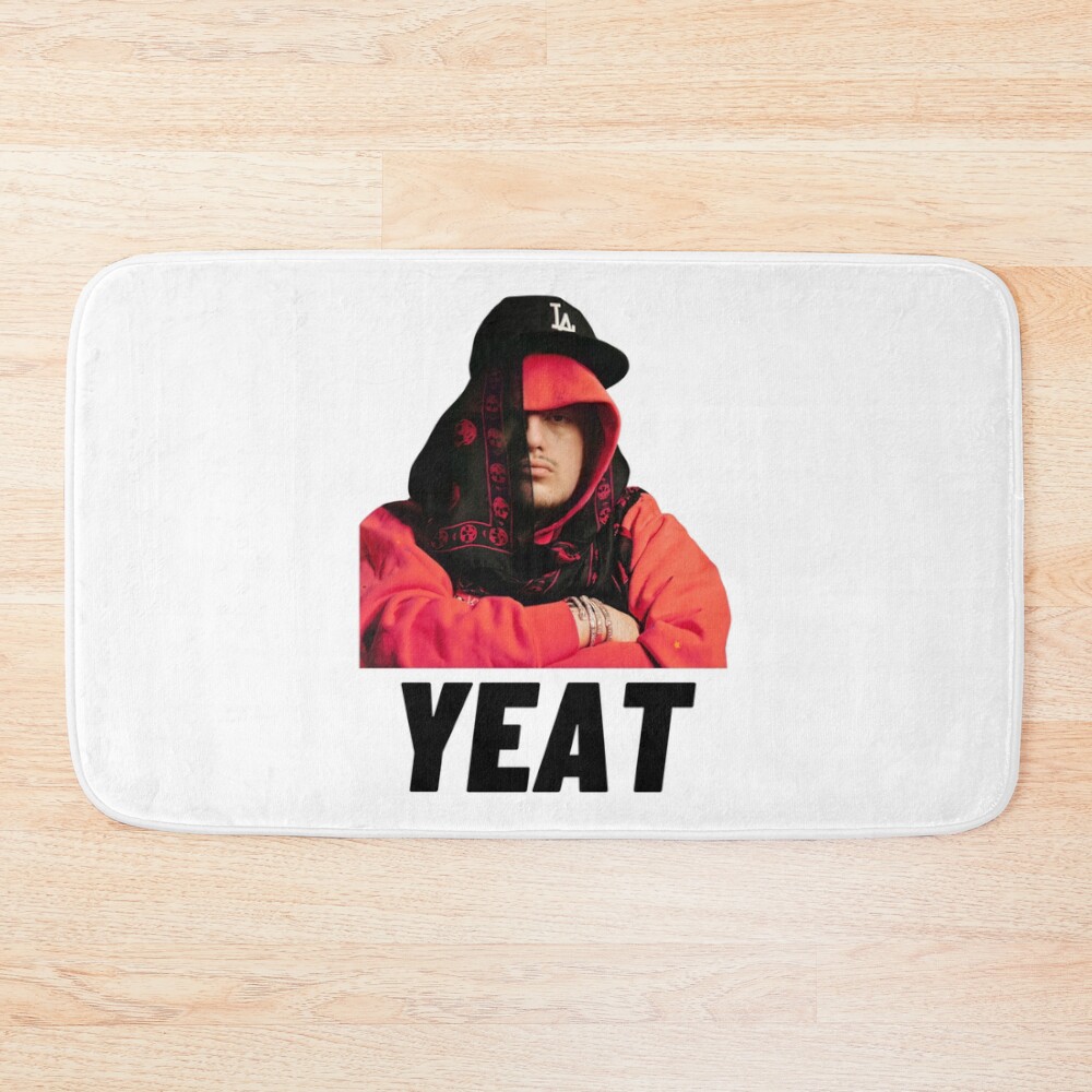 Yeat Rapper Silhouette Bath Mat