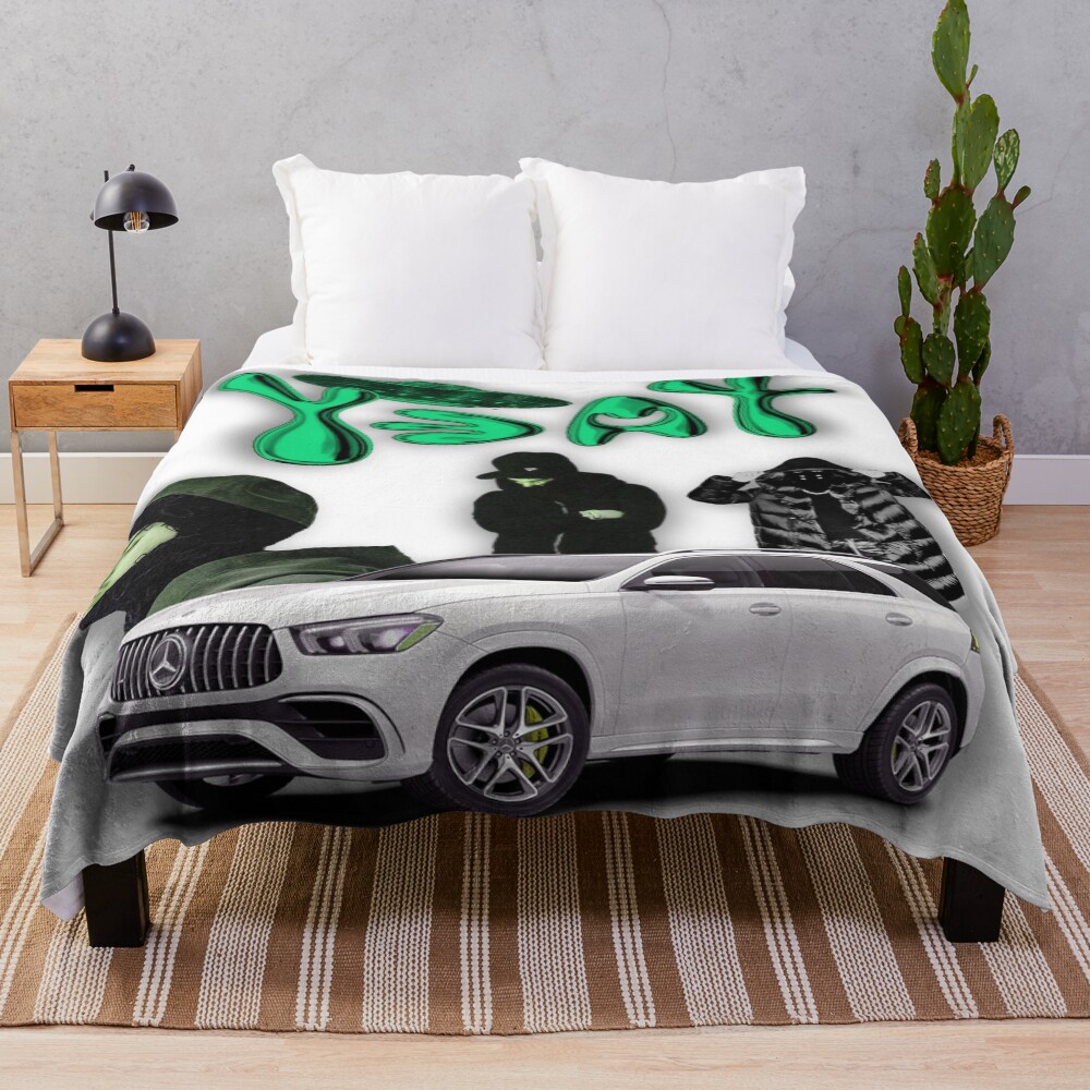 Yeat Rapper Poster Throw Blanket