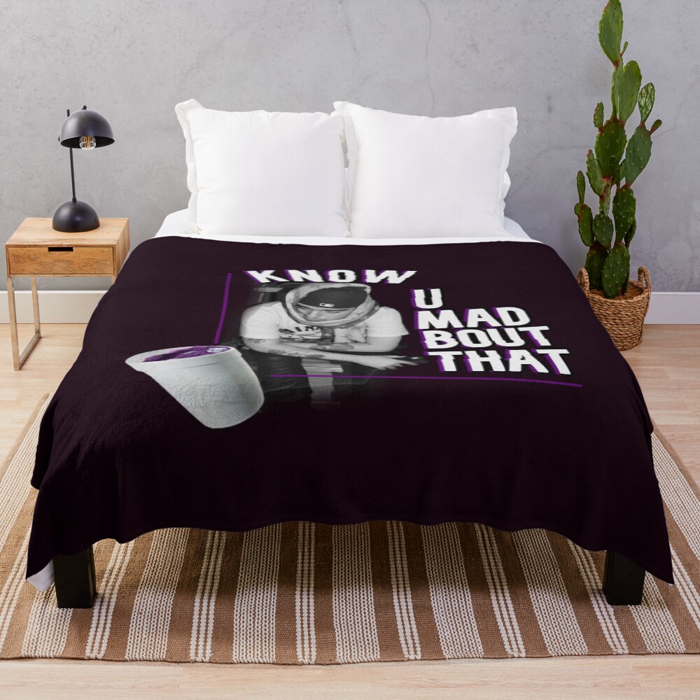 Mad Bout That Yeat Throw Blanket