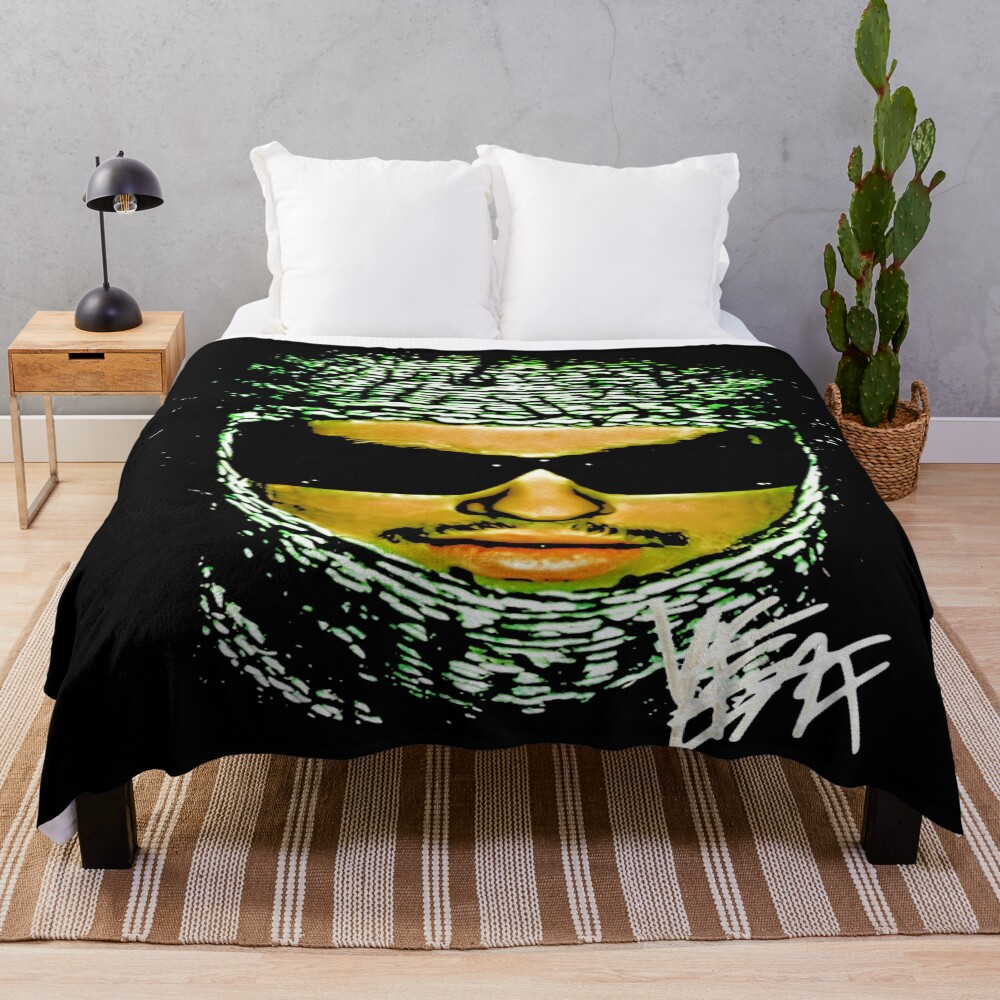 Yeat Rapper Face Throw Blanket