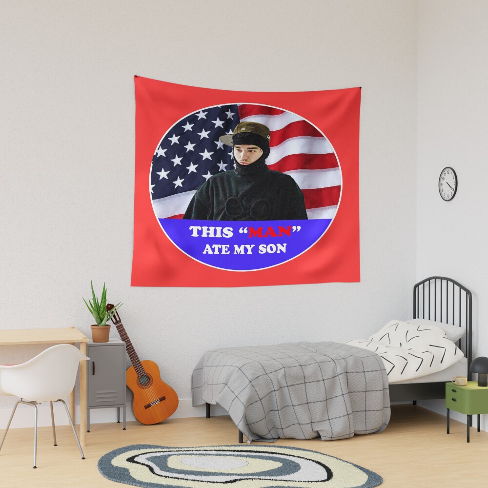 Yeat Ate My Son Funny Meme Extra Dank Tapestry