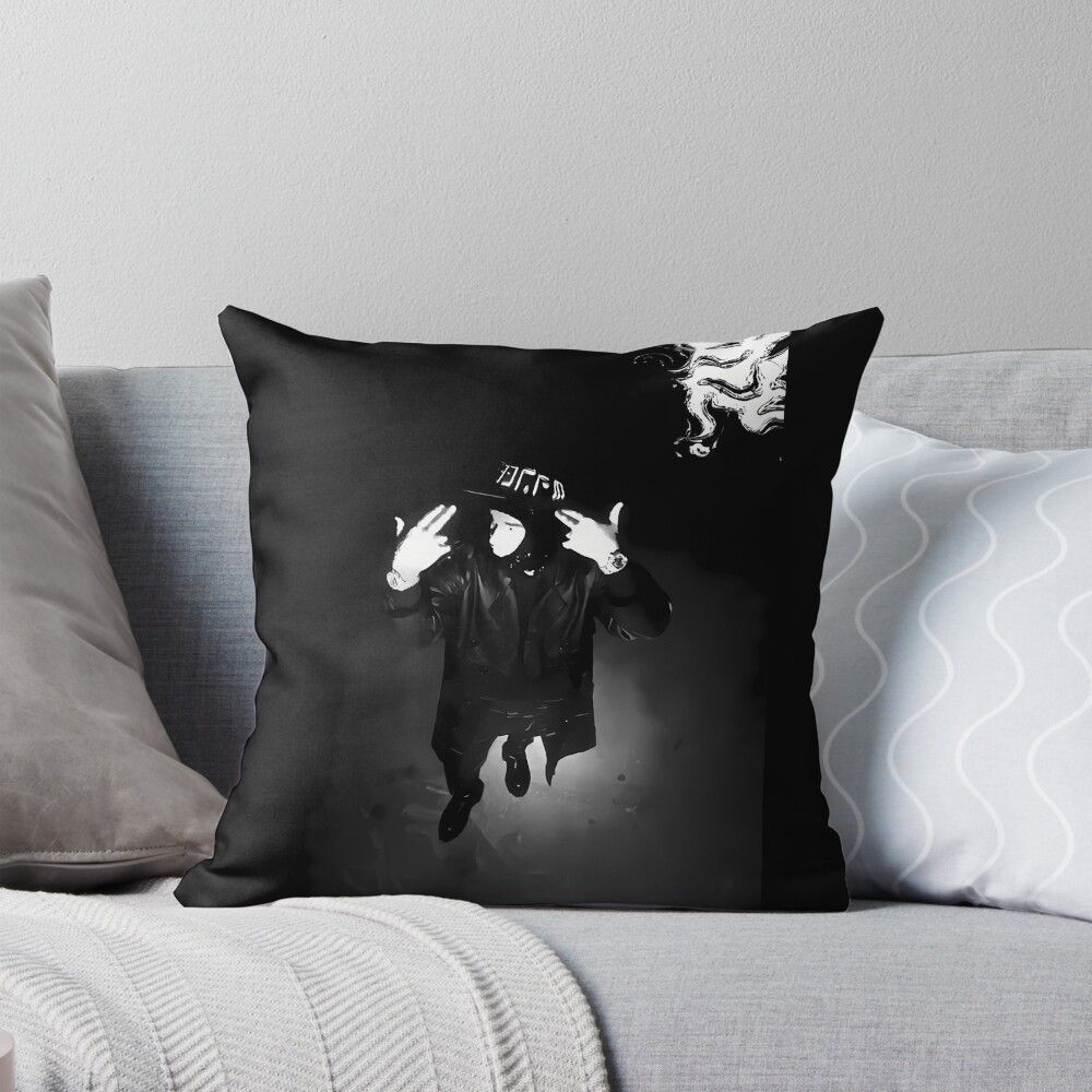 Yeat Lyfe Moody Throw Pillow